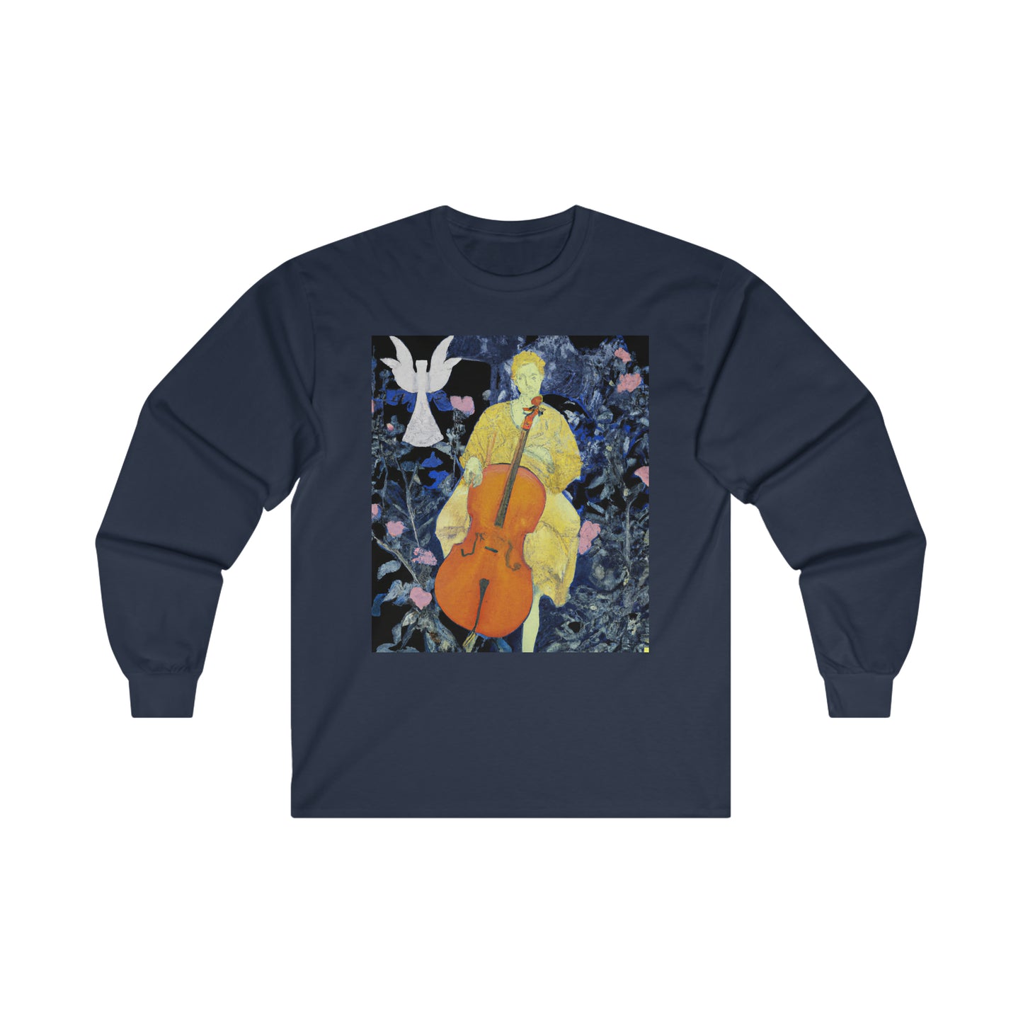 Marble Cello Suites Ultra Cotton Long Sleeve Tee by HornCue
