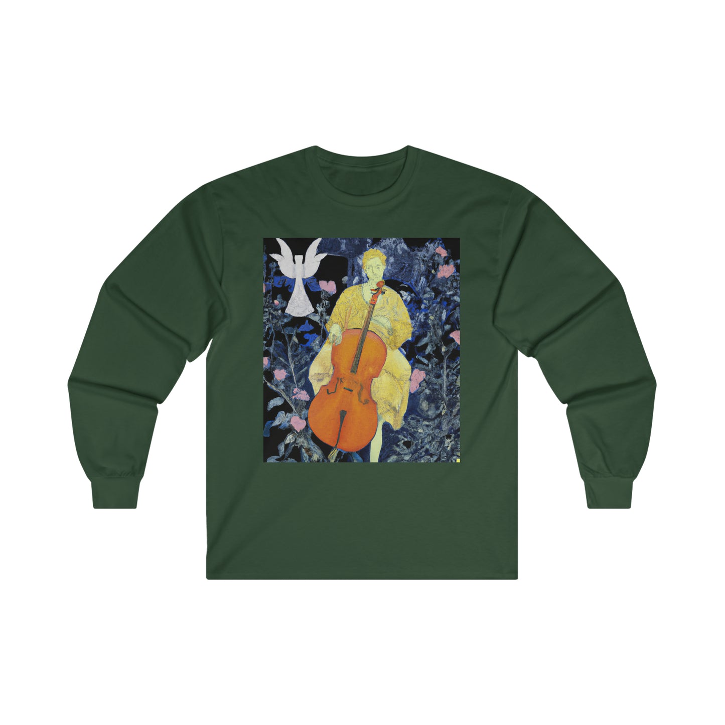 Marble Cello Suites Ultra Cotton Long Sleeve Tee by HornCue