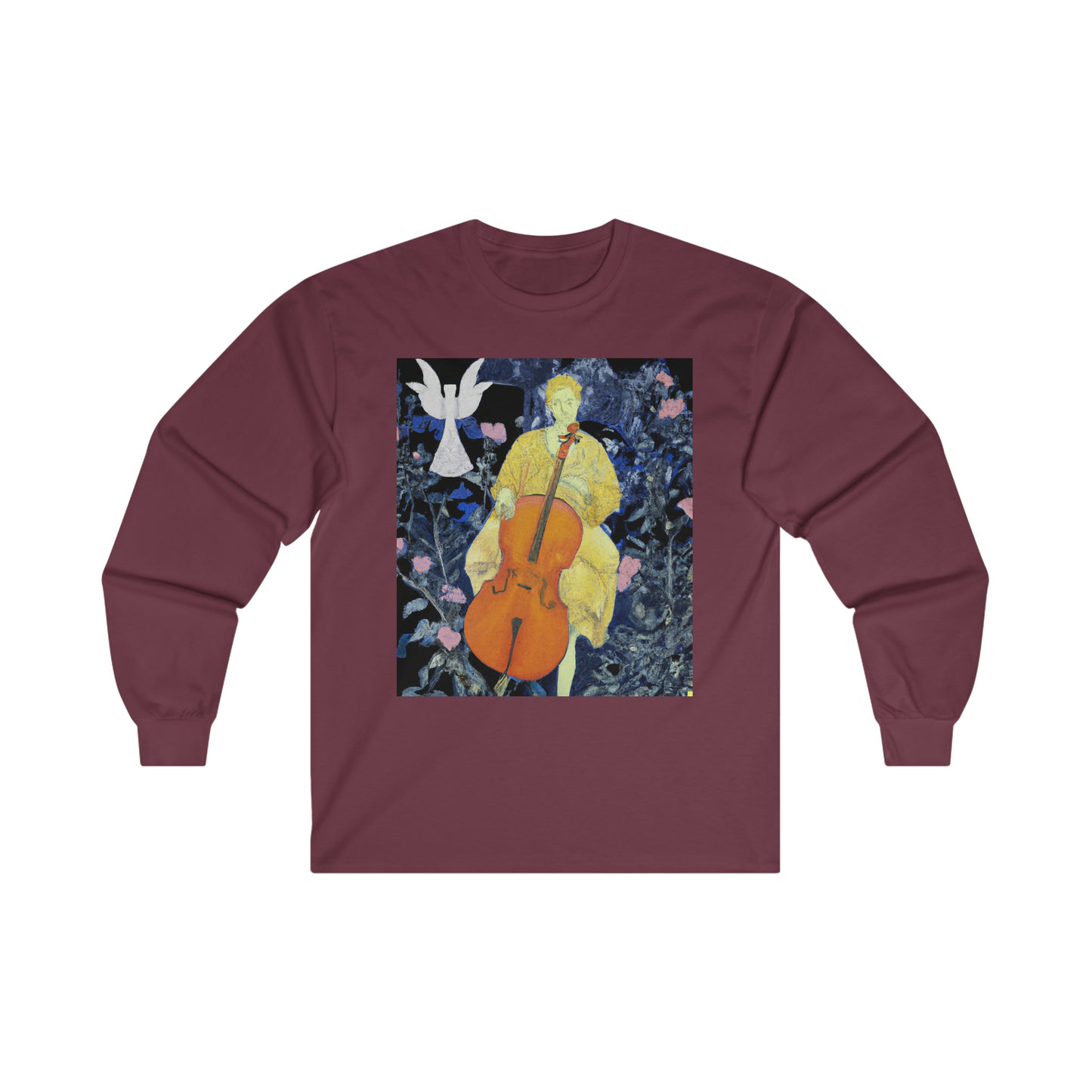 Marble Cello Suites Ultra Cotton Long Sleeve Tee by HornCue