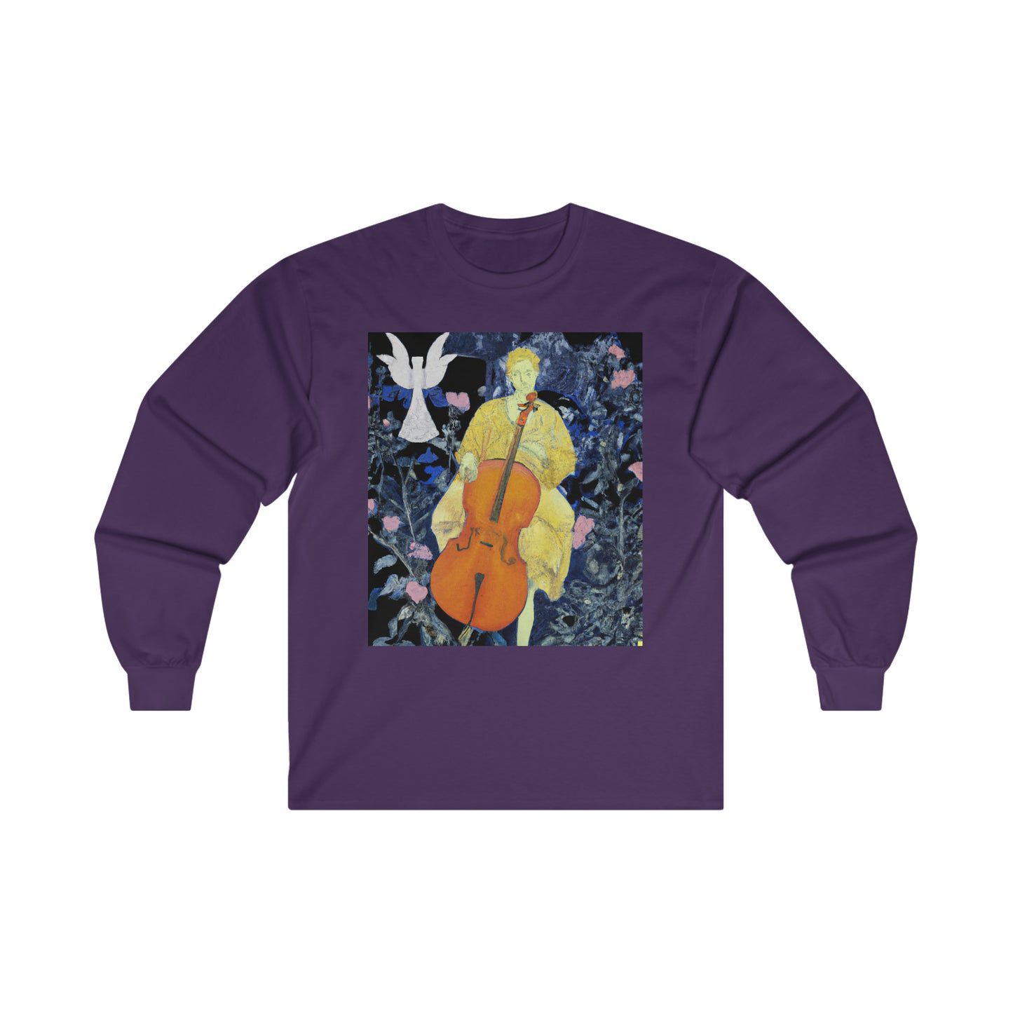 Marble Cello Suites Ultra Cotton Long Sleeve Tee by HornCue