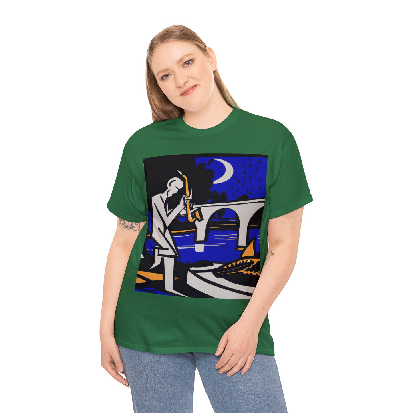 POP Blues Unisex Heavy Cotton Tee by HornCue
