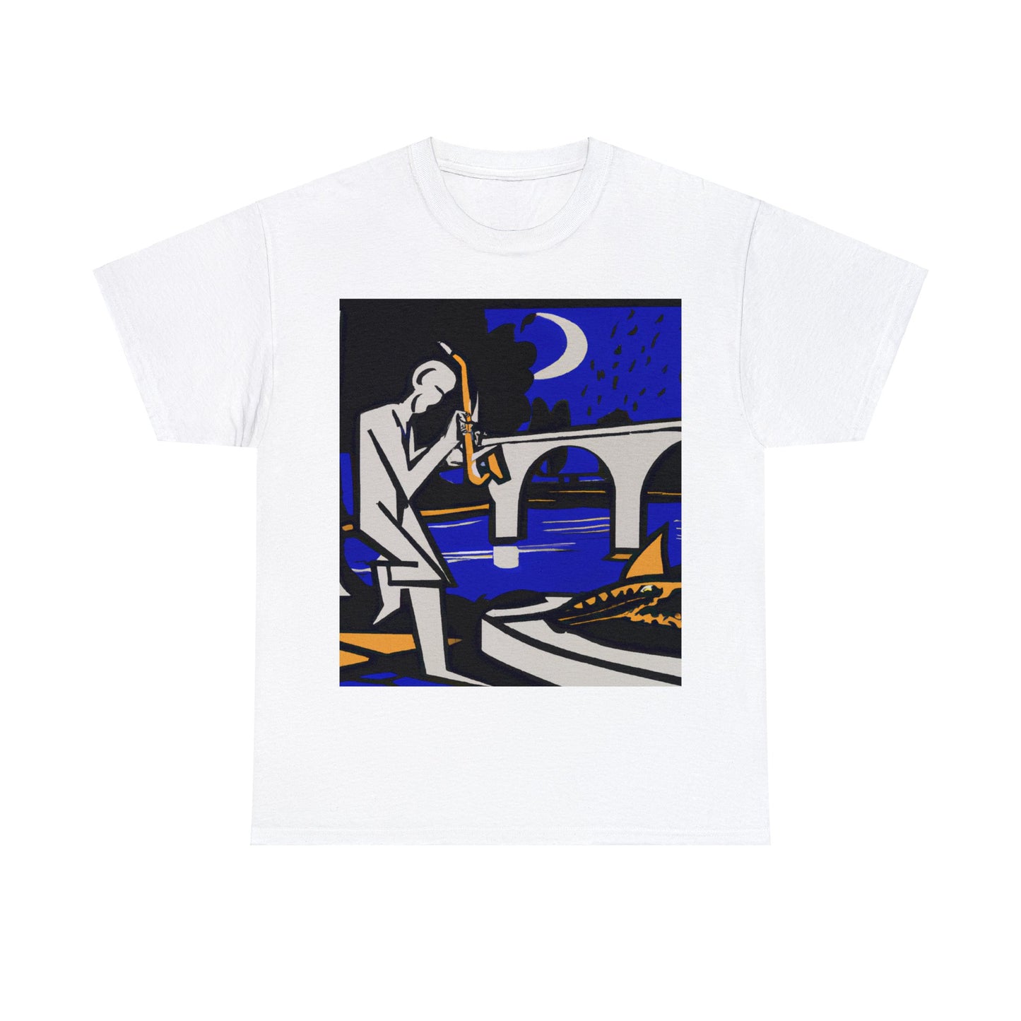 POP Blues Unisex Heavy Cotton Tee by HornCue