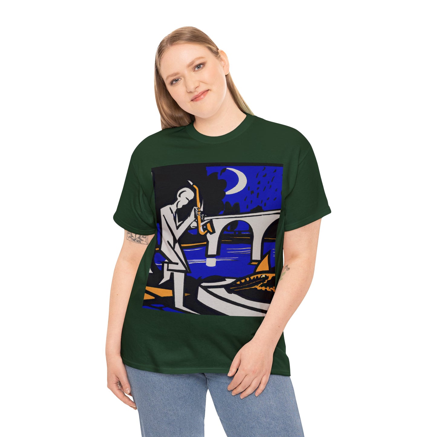 POP Blues Unisex Heavy Cotton Tee by HornCue