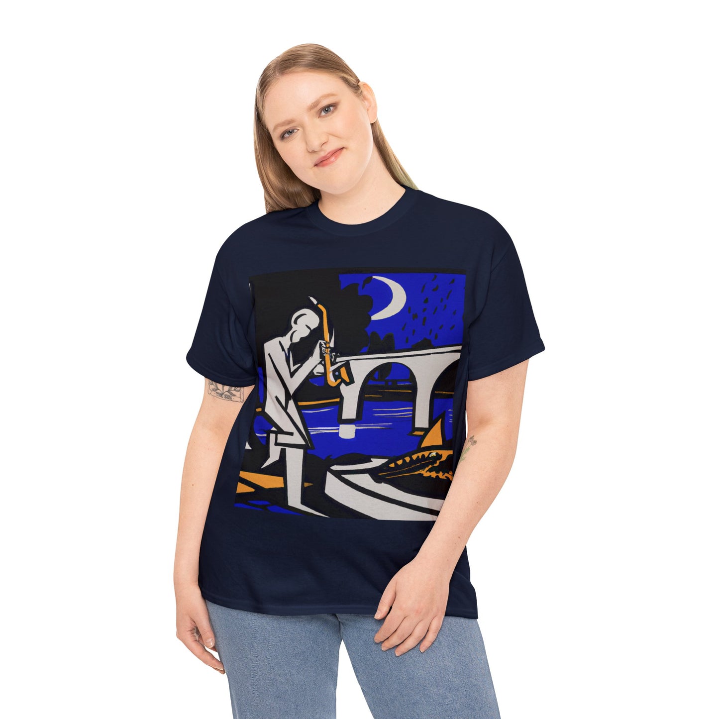POP Blues Unisex Heavy Cotton Tee by HornCue