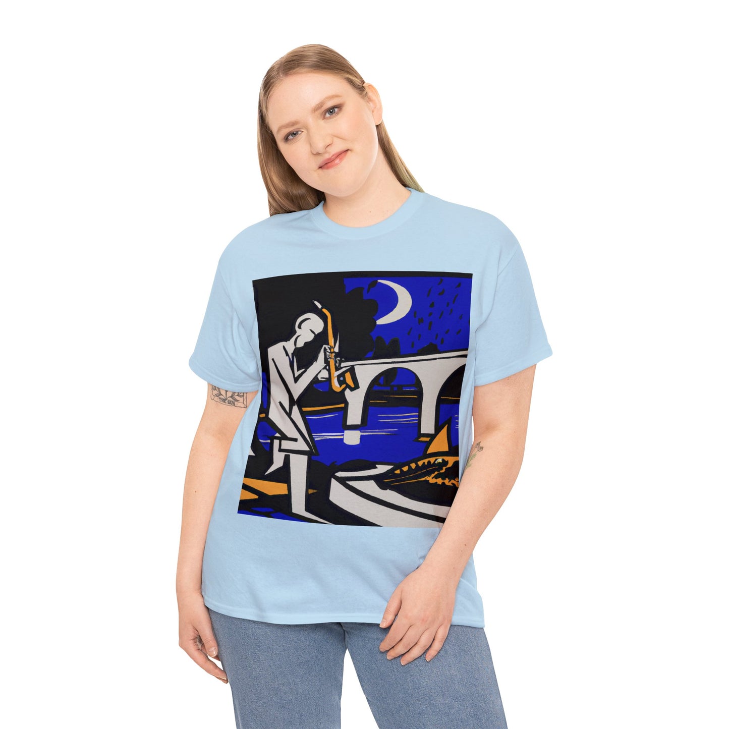 POP Blues Unisex Heavy Cotton Tee by HornCue