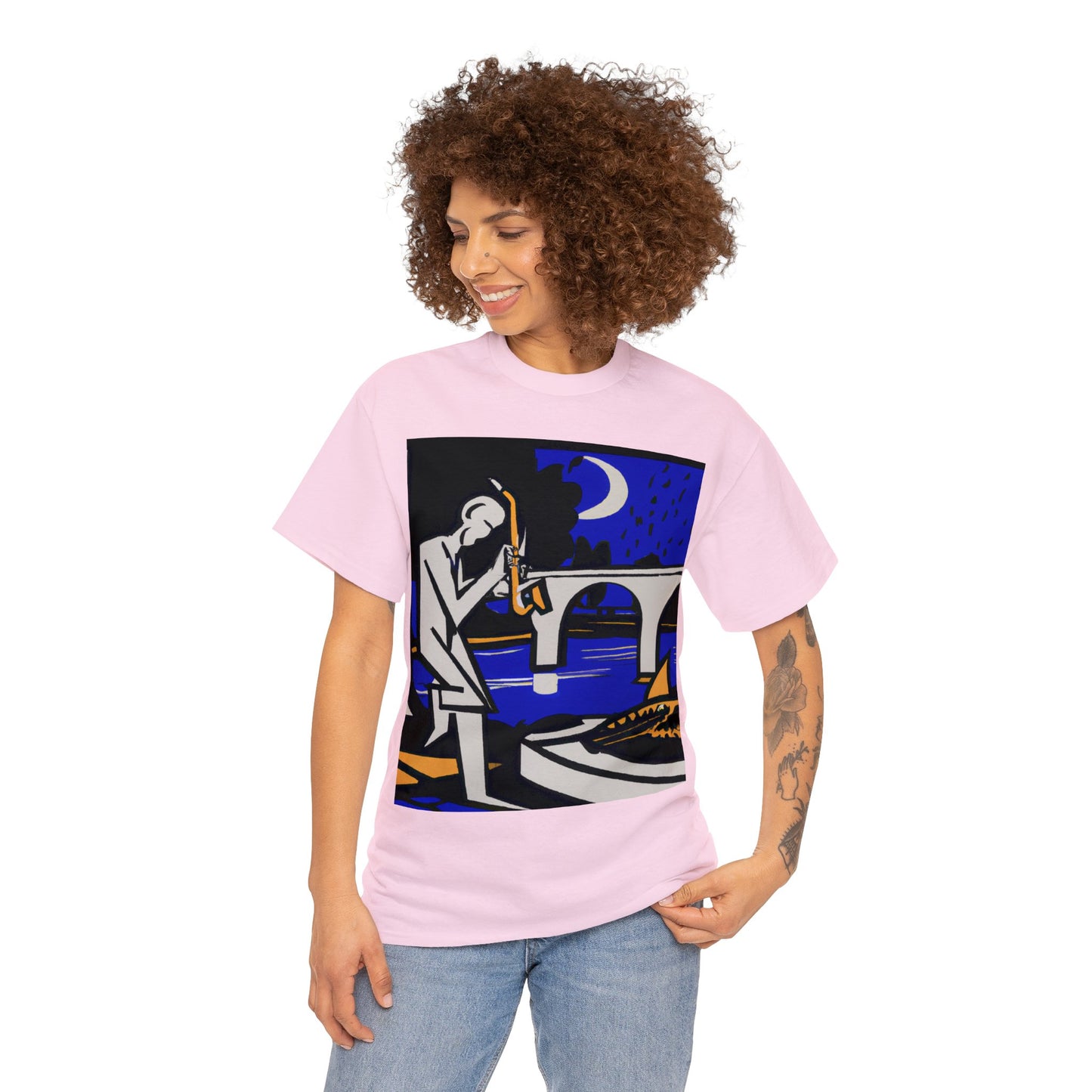 POP Blues Unisex Heavy Cotton Tee by HornCue