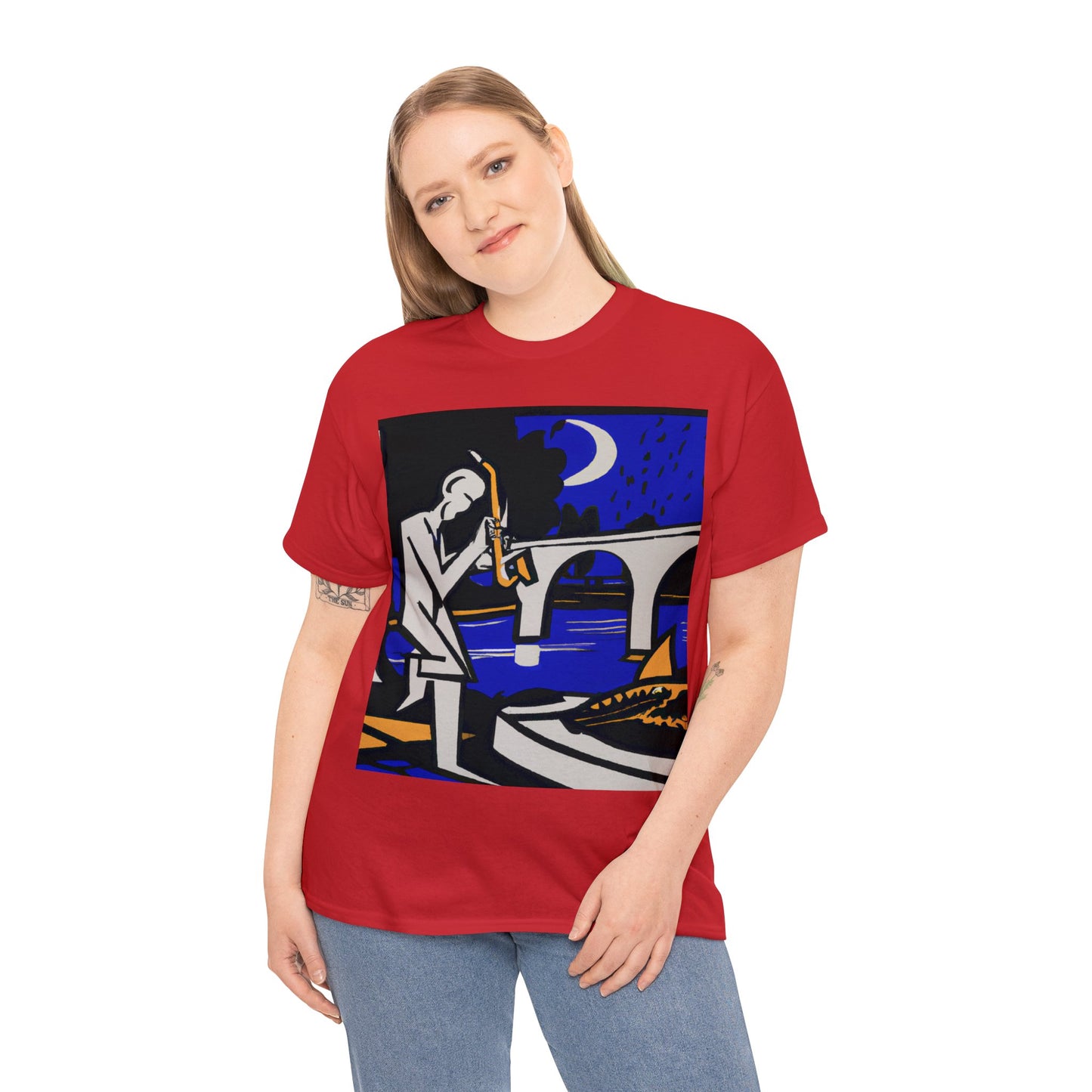 POP Blues Unisex Heavy Cotton Tee by HornCue