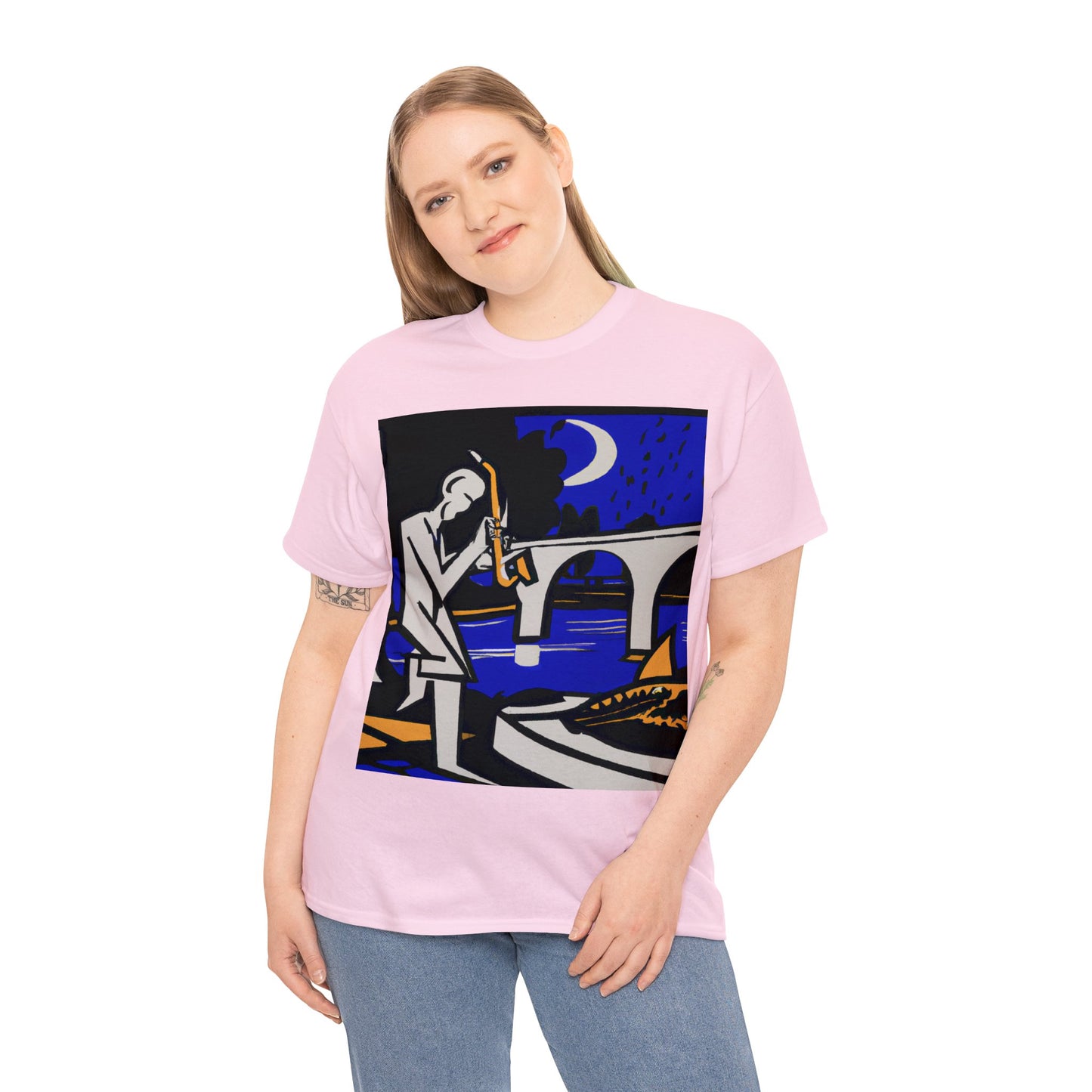 POP Blues Unisex Heavy Cotton Tee by HornCue