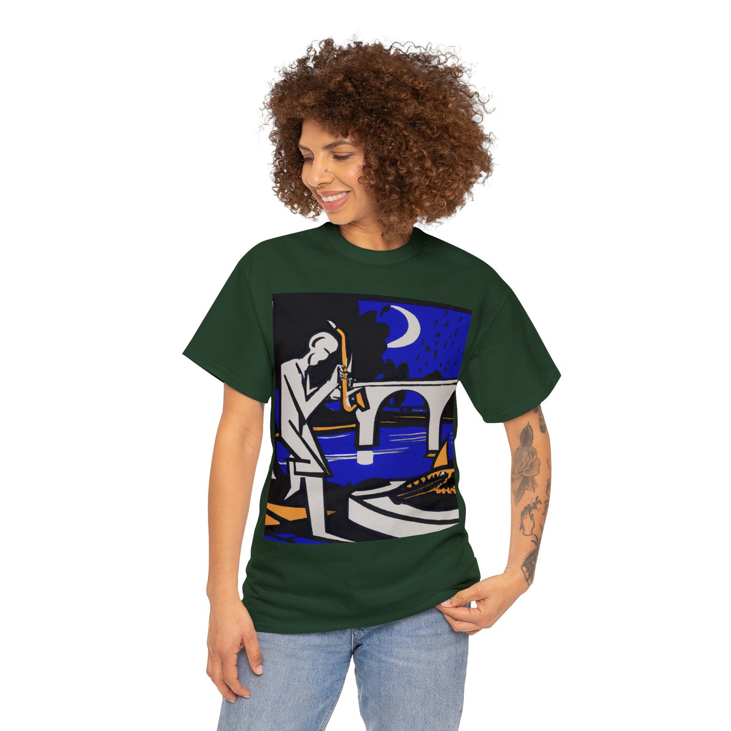 POP Blues Unisex Heavy Cotton Tee by HornCue