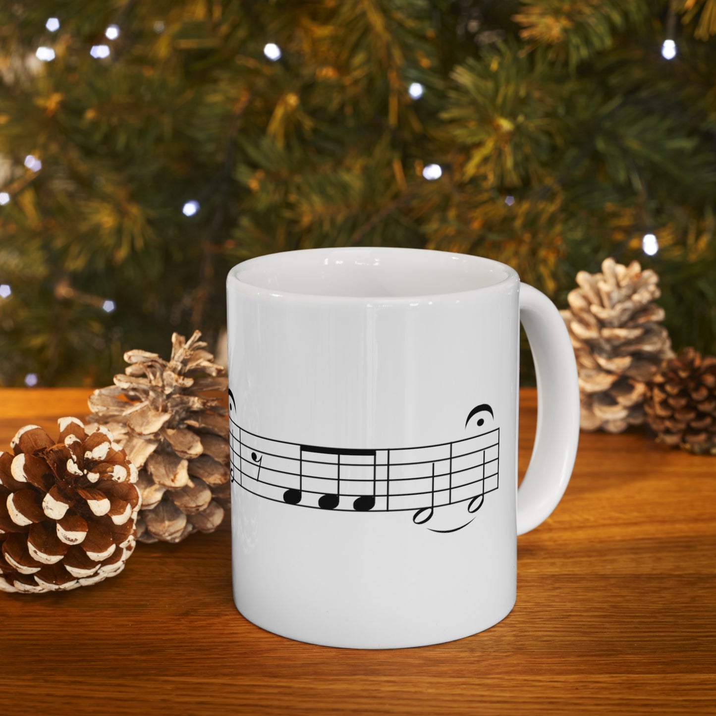 Ludwig van Beethoven Symphony No. 5 Ceramic Mug 11oz by HornCue