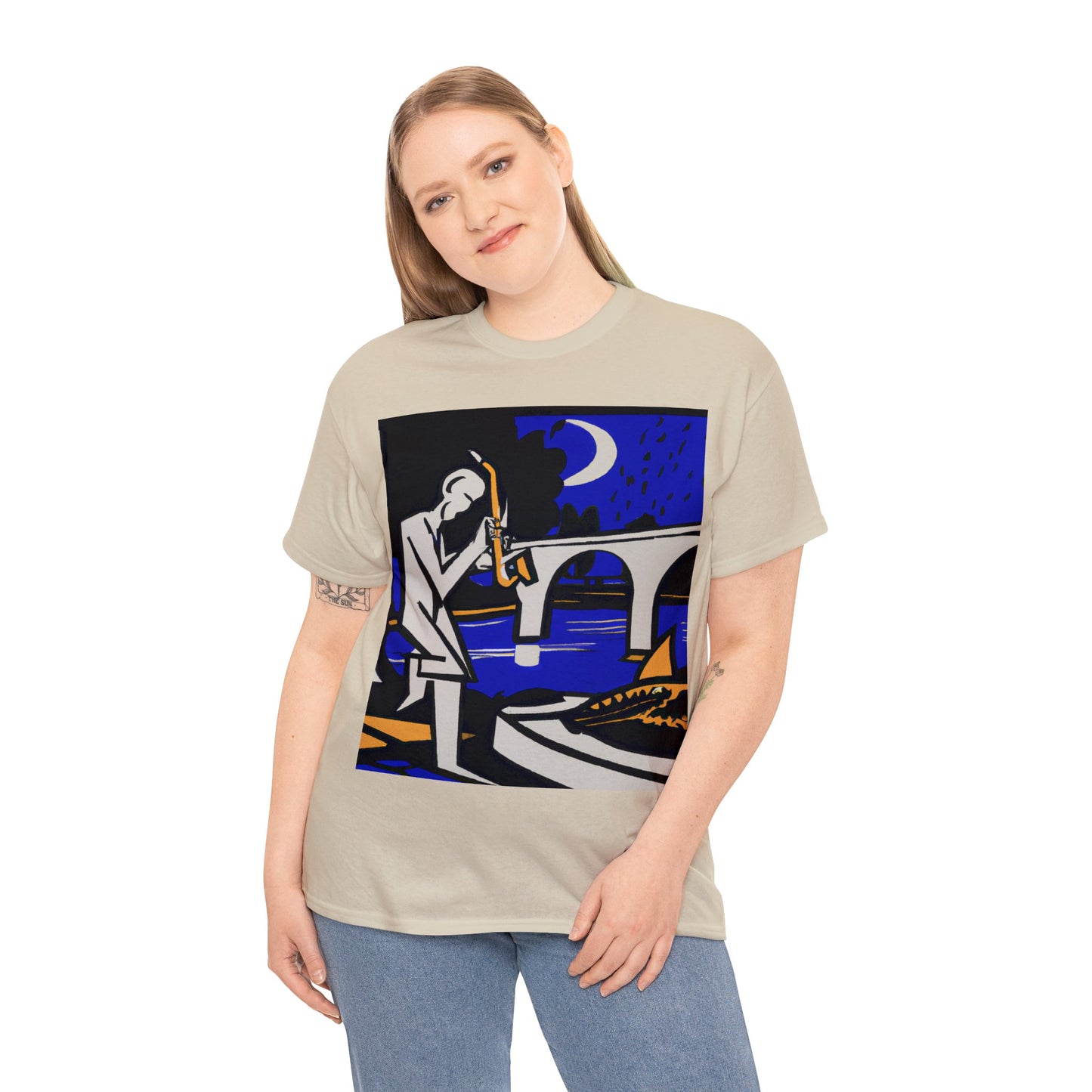 POP Blues Unisex Heavy Cotton Tee by HornCue