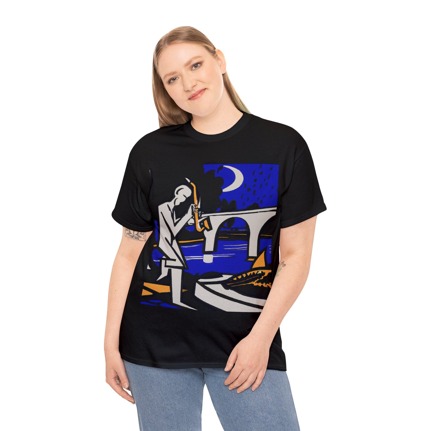 POP Blues Unisex Heavy Cotton Tee by HornCue