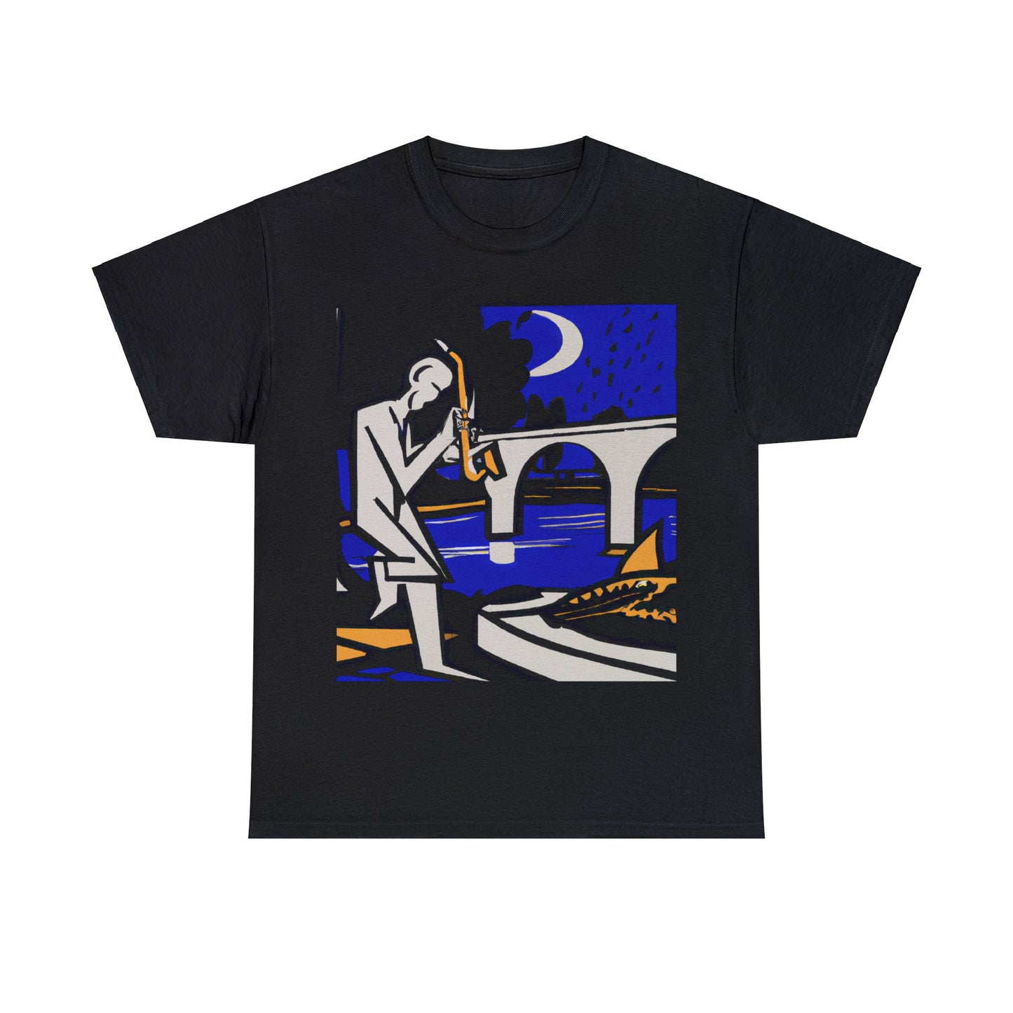 POP Blues Unisex Heavy Cotton Tee by HornCue