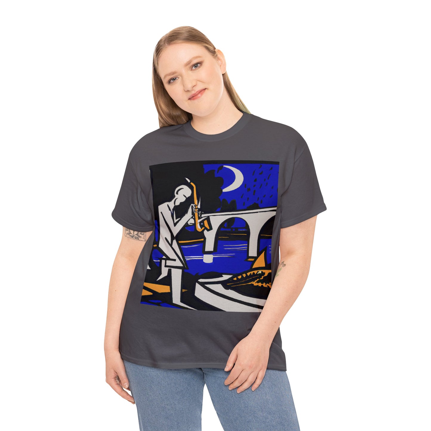 POP Blues Unisex Heavy Cotton Tee by HornCue