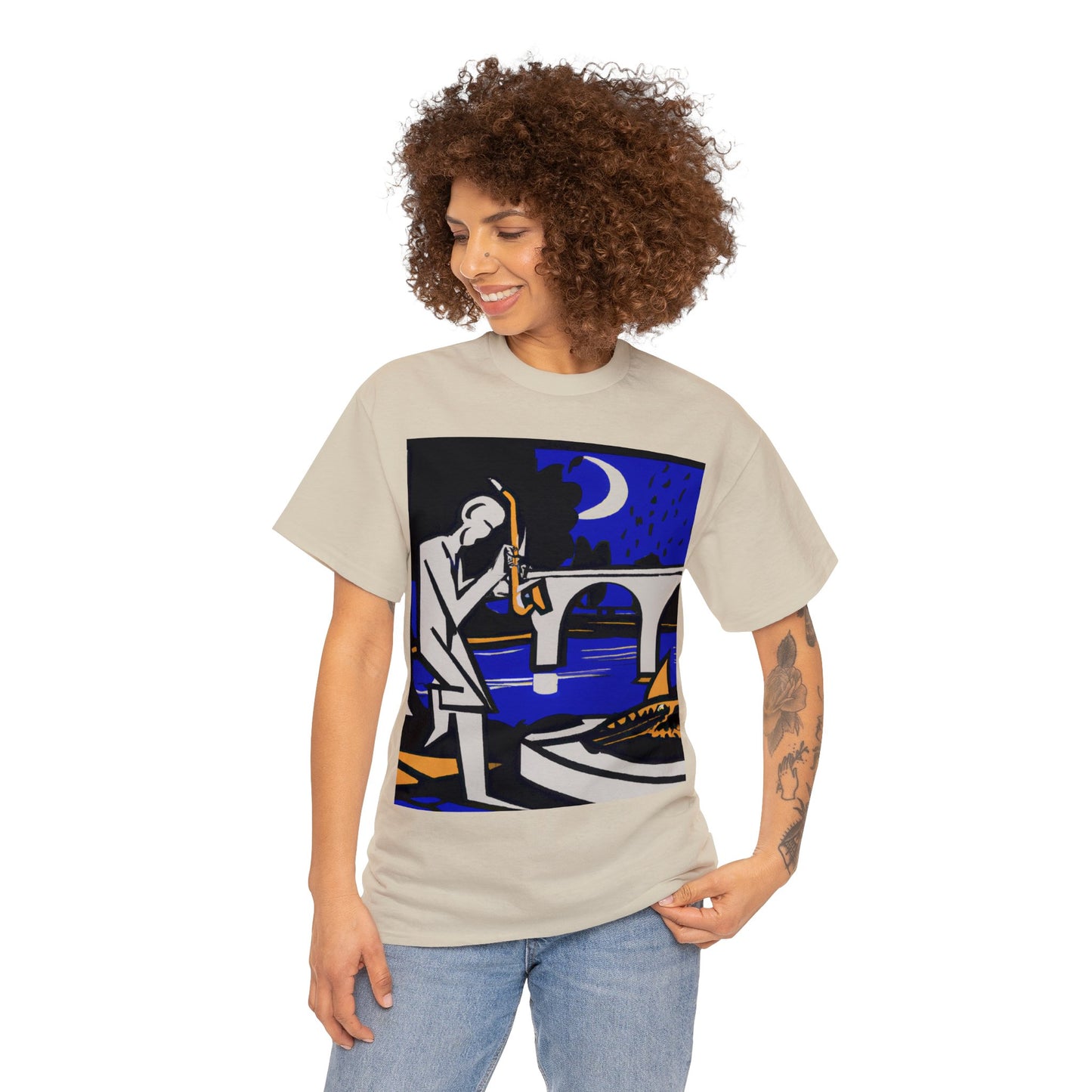 POP Blues Unisex Heavy Cotton Tee by HornCue