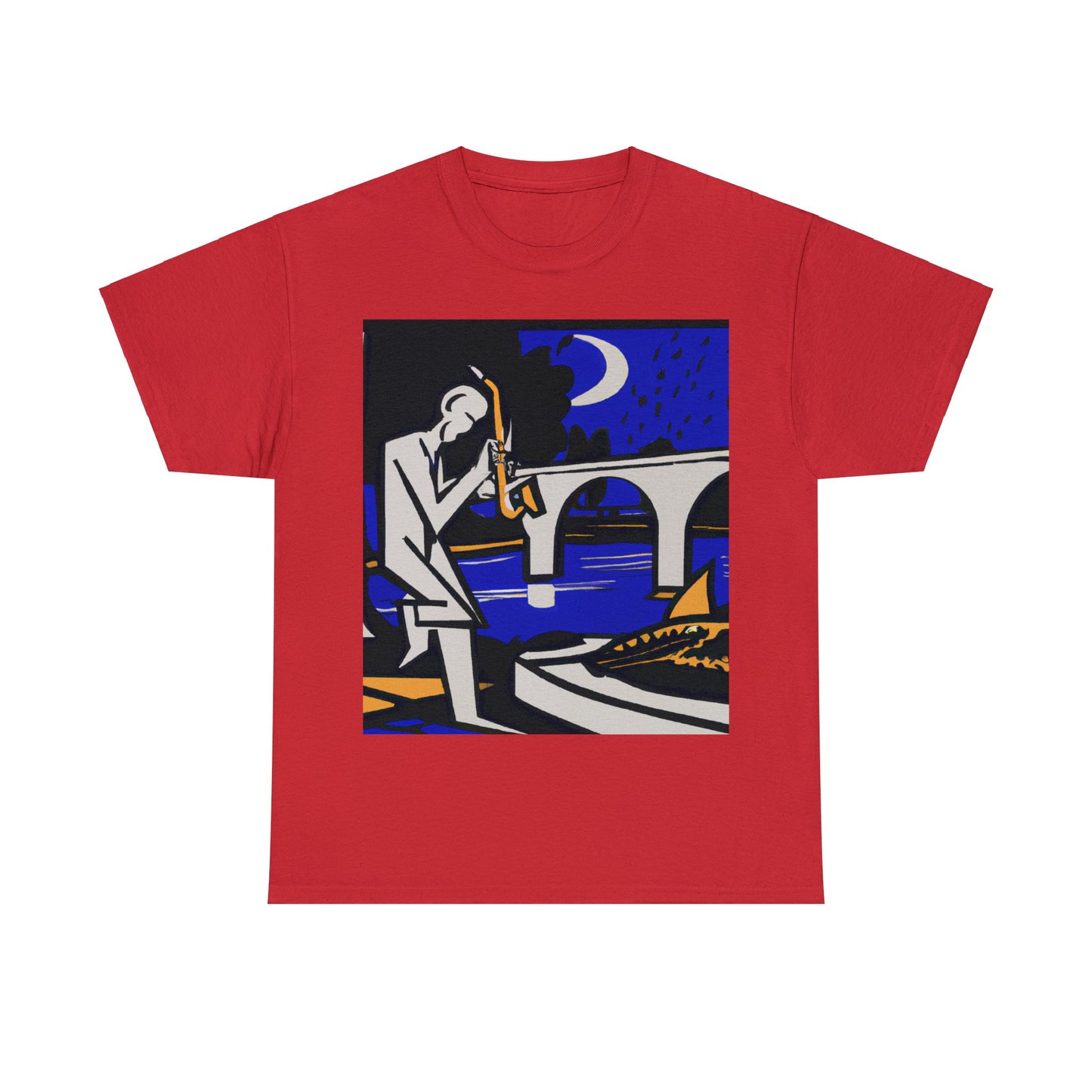 POP Blues Unisex Heavy Cotton Tee by HornCue