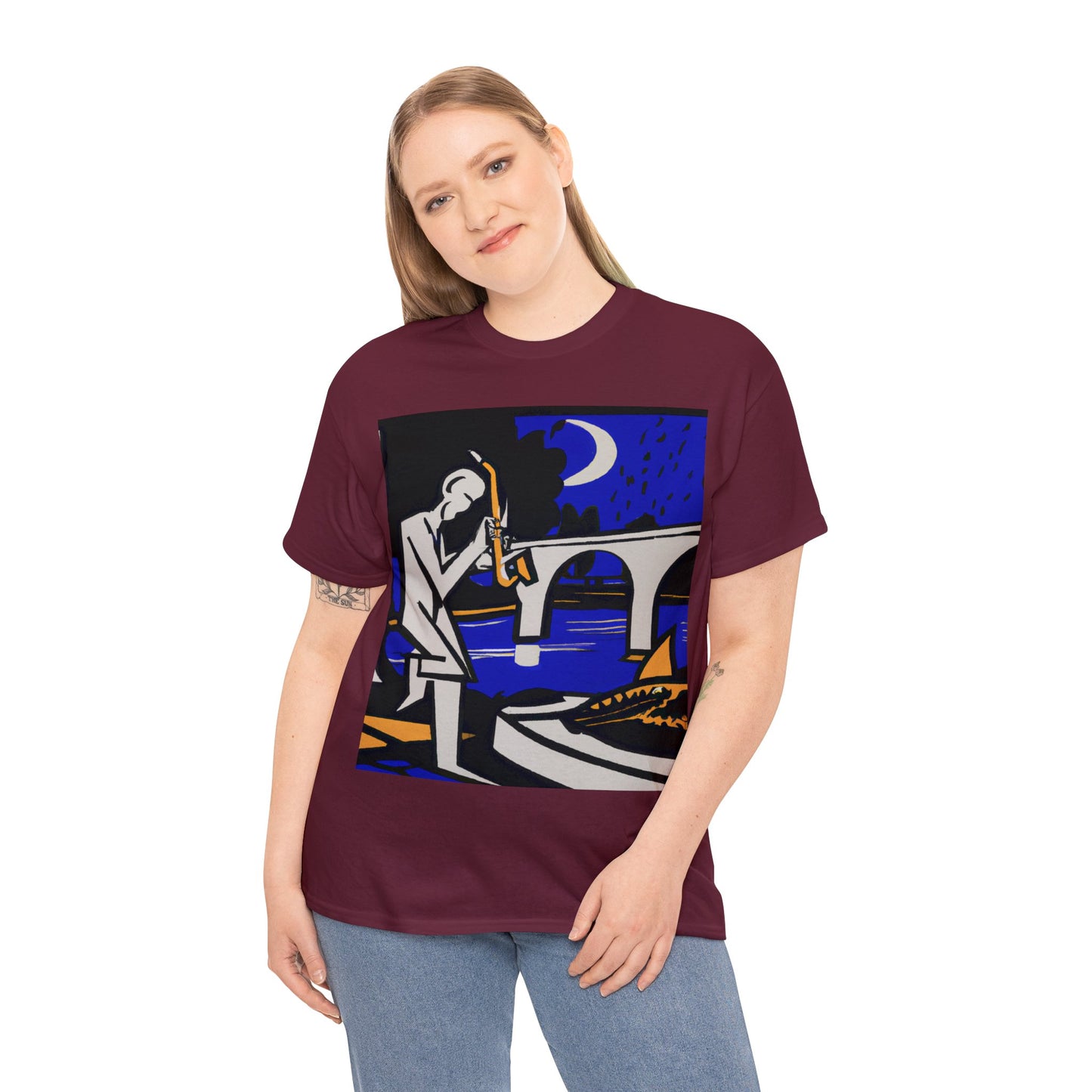 POP Blues Unisex Heavy Cotton Tee by HornCue