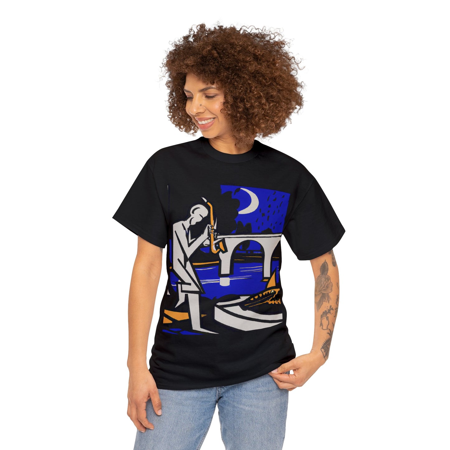 POP Blues Unisex Heavy Cotton Tee by HornCue