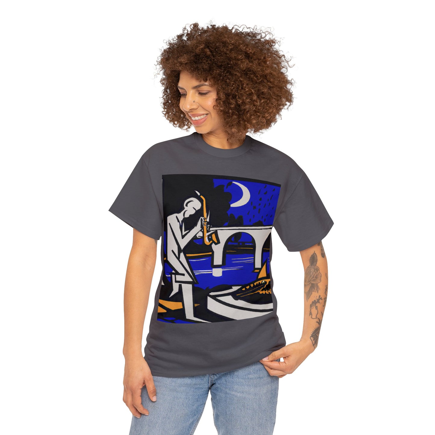 POP Blues Unisex Heavy Cotton Tee by HornCue