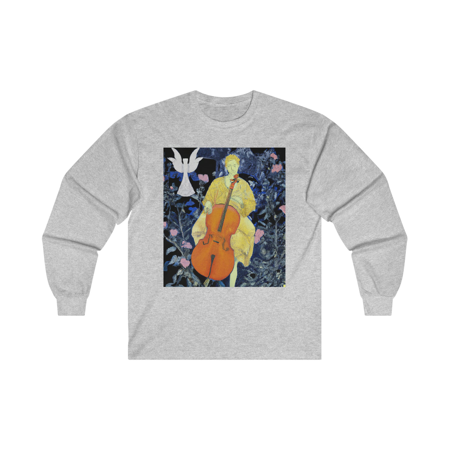 Marble Cello Suites Ultra Cotton Long Sleeve Tee by HornCue