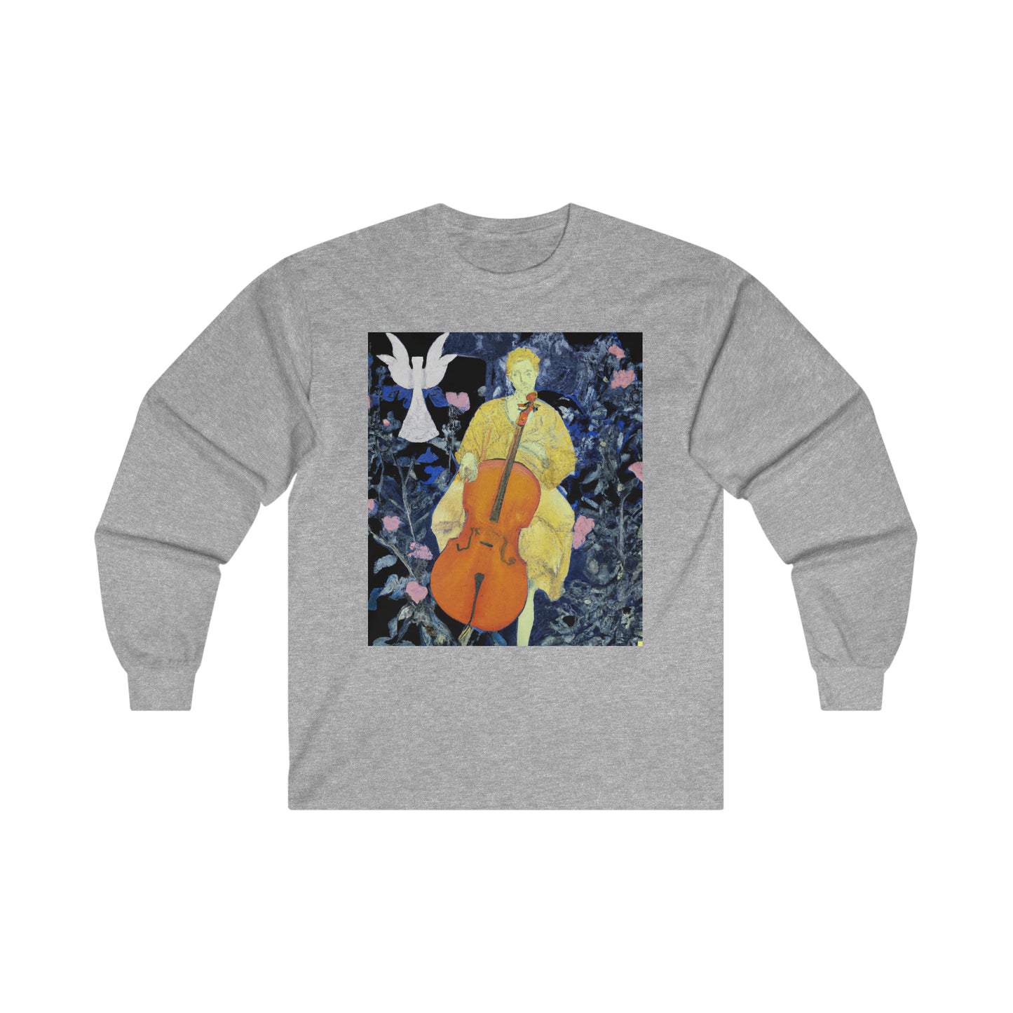 Marble Cello Suites Ultra Cotton Long Sleeve Tee by HornCue
