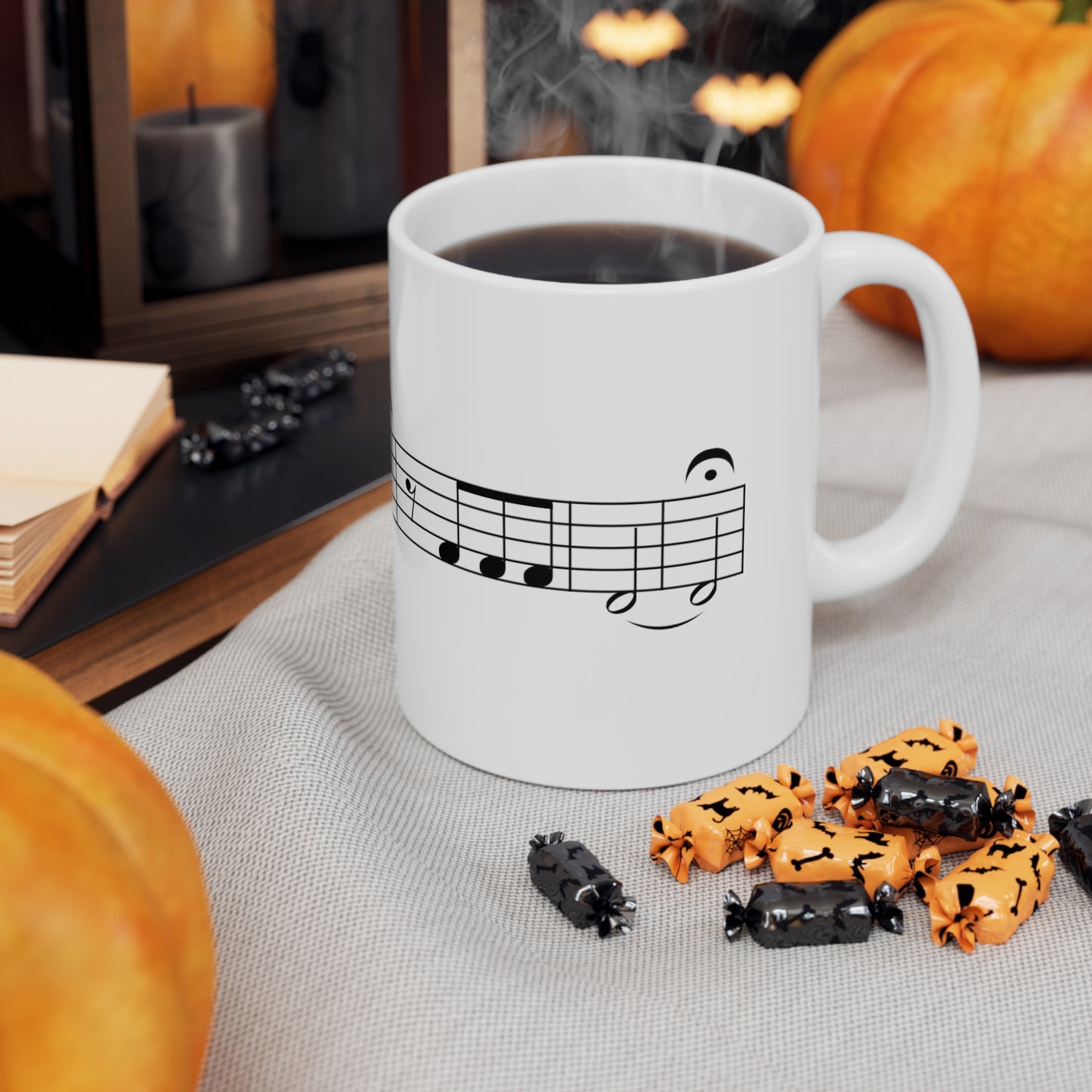 Ludwig van Beethoven Symphony No. 5 Ceramic Mug 11oz by HornCue