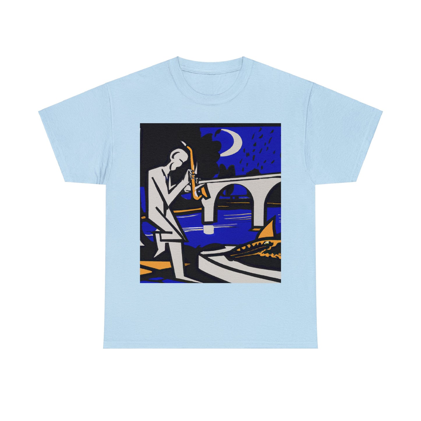 POP Blues Unisex Heavy Cotton Tee by HornCue