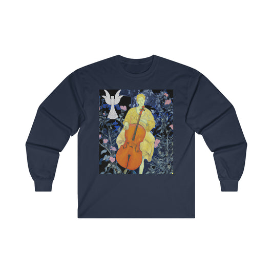 Marble Cello Suites Ultra Cotton Long Sleeve Tee by HornCue